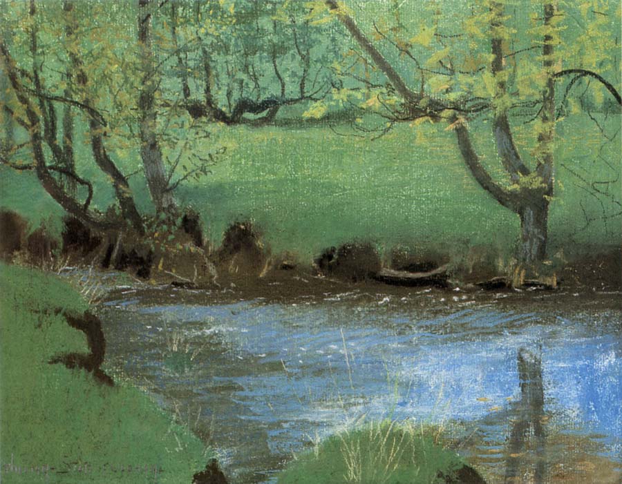 William Stott of Oldham The Mill Stream